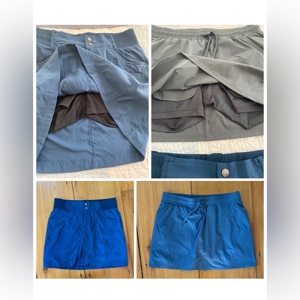 Title Nine Blue and Gray Athletic Skorts